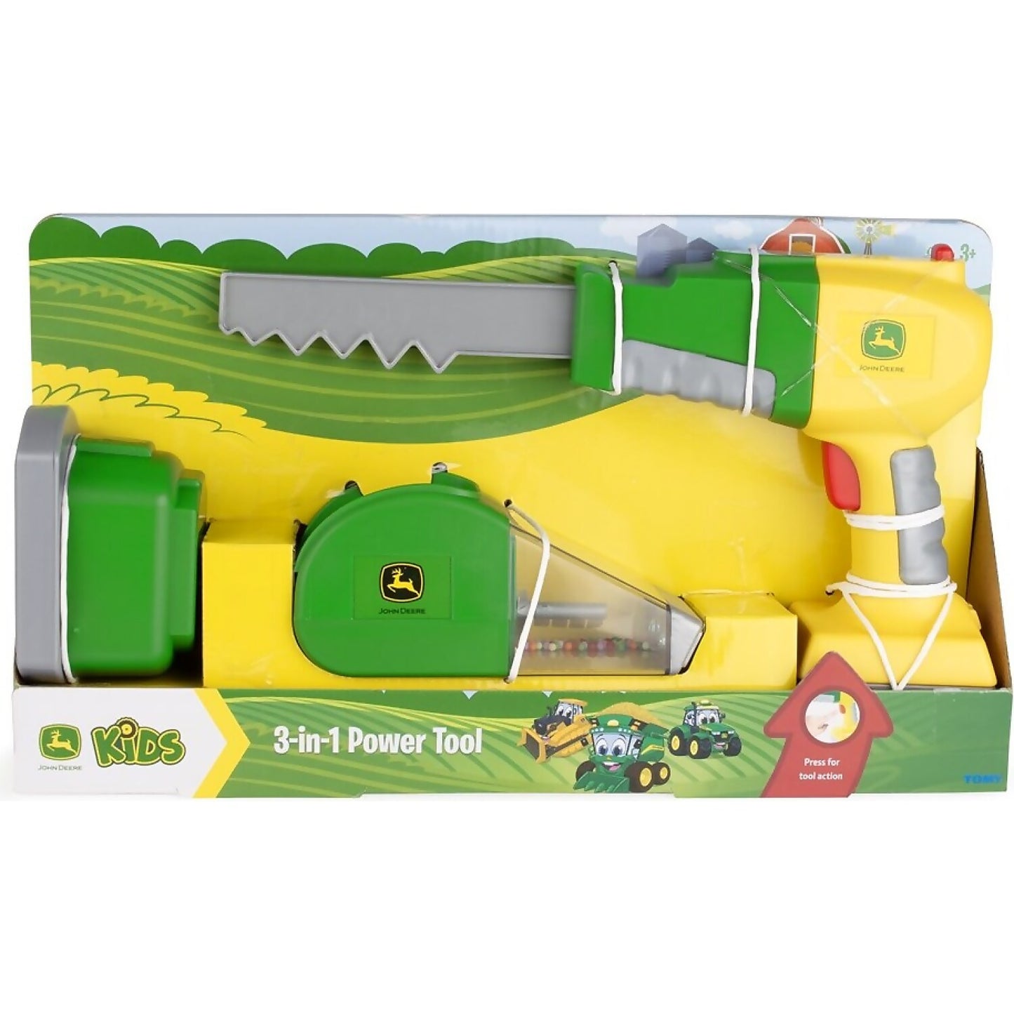 John Deere -  Kids - Power Tool Set 3-in-1 - Tomy