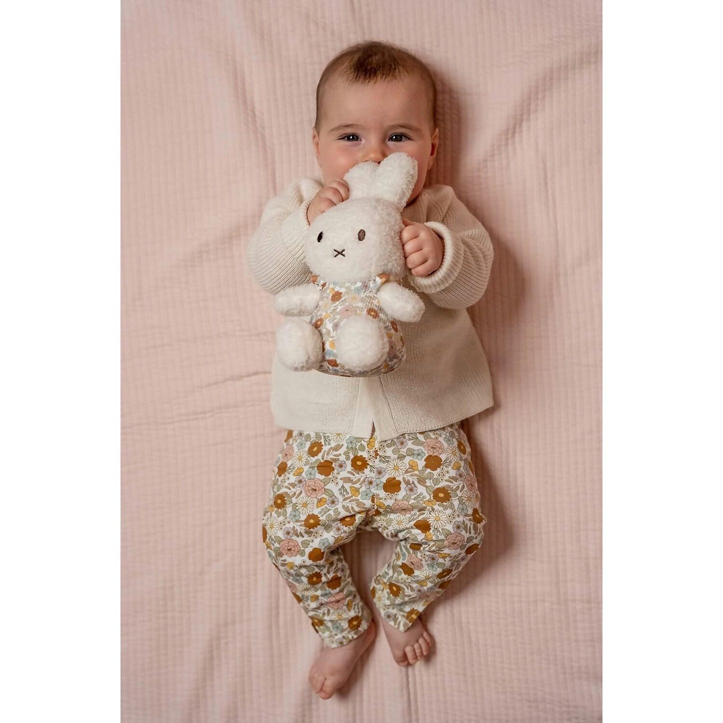 Little Dutch - Miffy Vintage Flowers Soft Toy Small 25cm Plush - Jasnor
