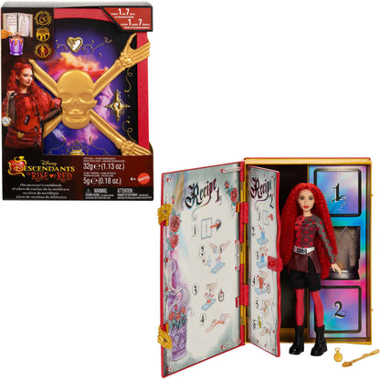Disney -  Descendants - The Rise Of Red - The Sorcerer's Cookbook With Fizz Slime & Red Doll Reveal Surprises - Mattel