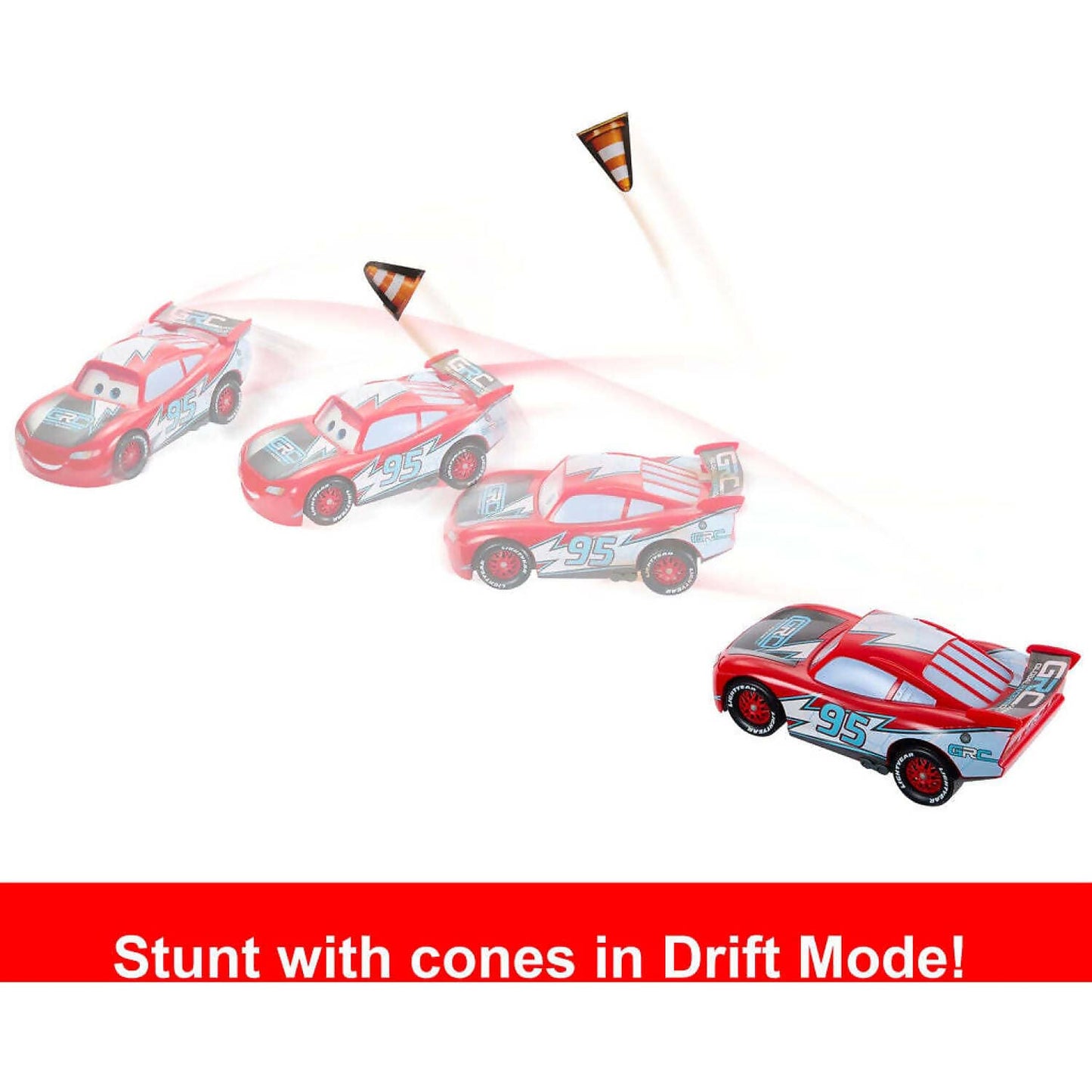 Disney -  Pixar - Cars Global Racers Cup Drift & Race Lightning Mcqueen - Mattel