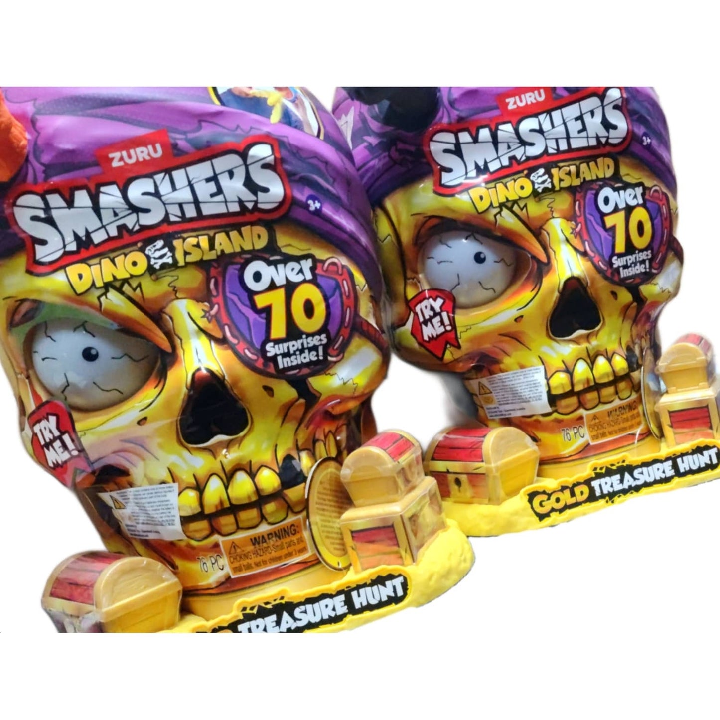 Zuru - Smashers Dino Island Gold Treasure Hunt Assorted Colours (1 X Chosen At Random)