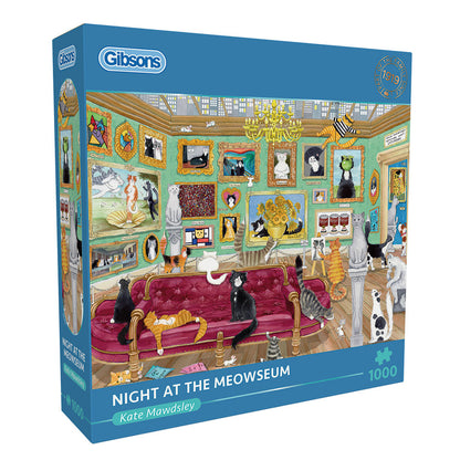 Gibsons - Night At The Meowseum - Jigsaw Puzzle 1000 Pieces