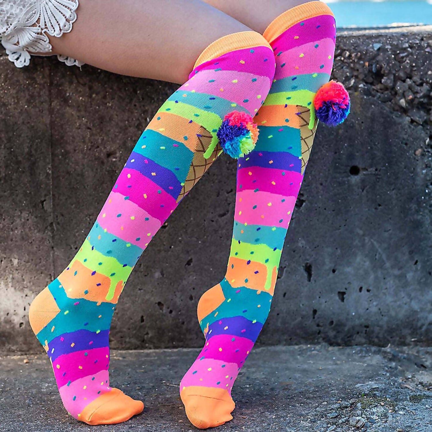 Madmia - Ice Cream Socks Toddler Age 3-5y