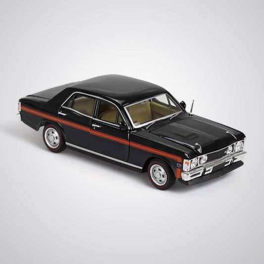 DDA Collectibles -  1:32 Scale - Ford Falcon XW GTHO PHASE II Black with Orange Stripe - Diecast Model