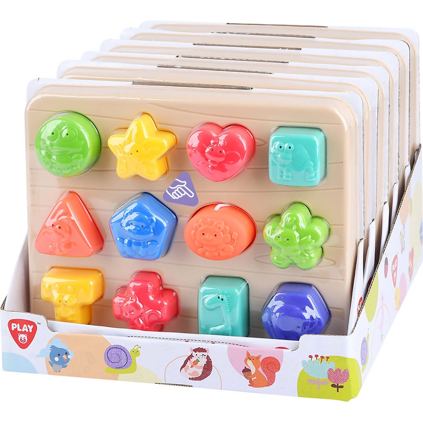 Playgo Toys Ent. Ltd  -  Animals Shape Sorting Puzzle