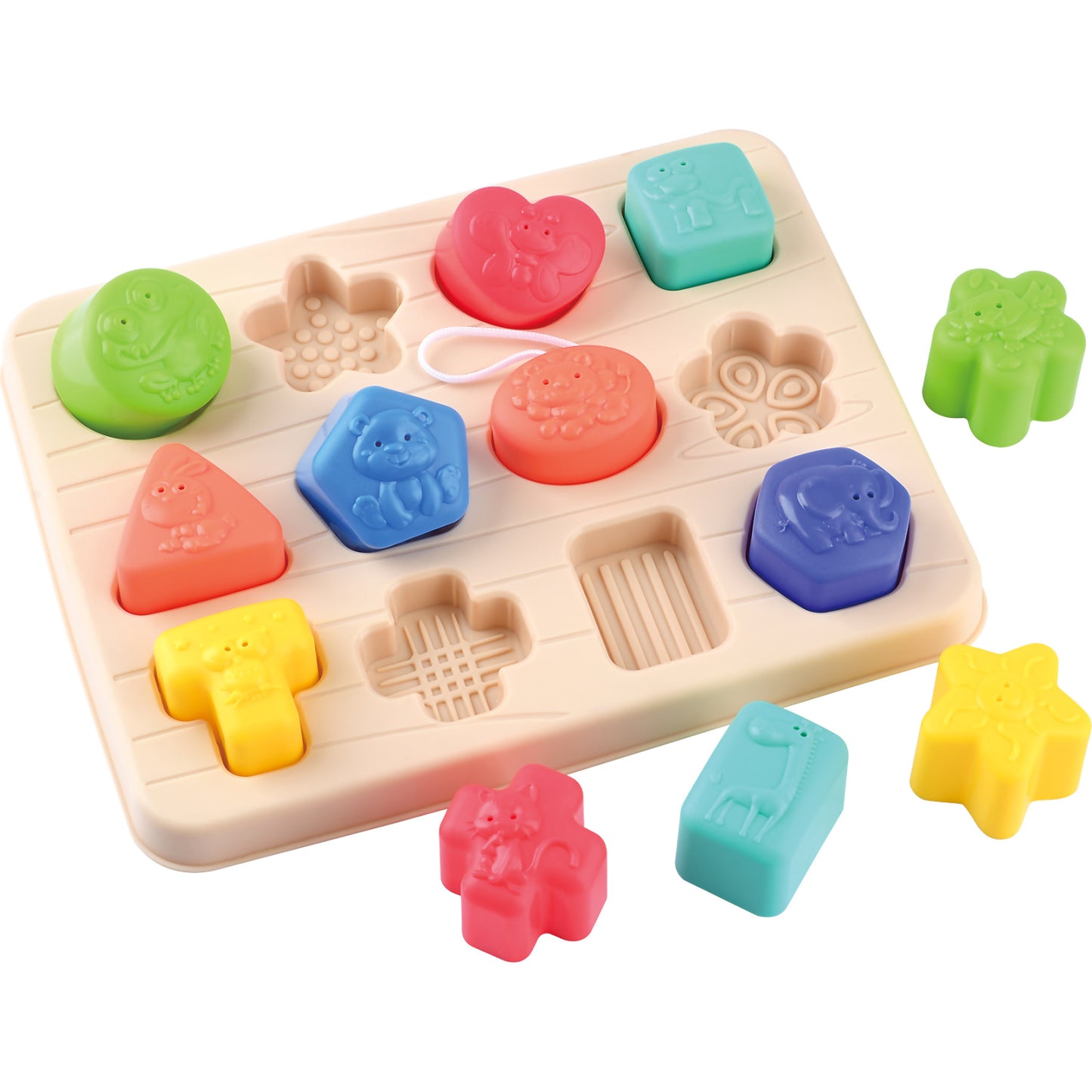 Playgo Toys Ent. Ltd  -  Animals Shape Sorting Puzzle