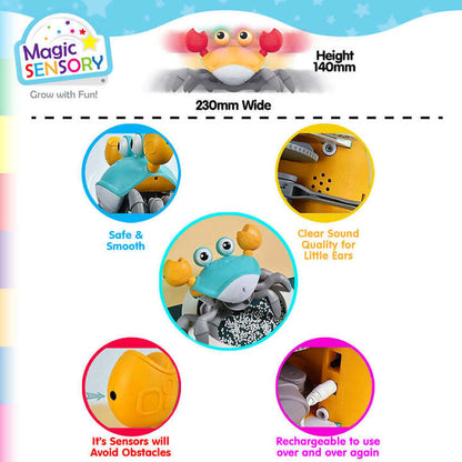 Magic Sensory - Orange Interactive Crawling Crab