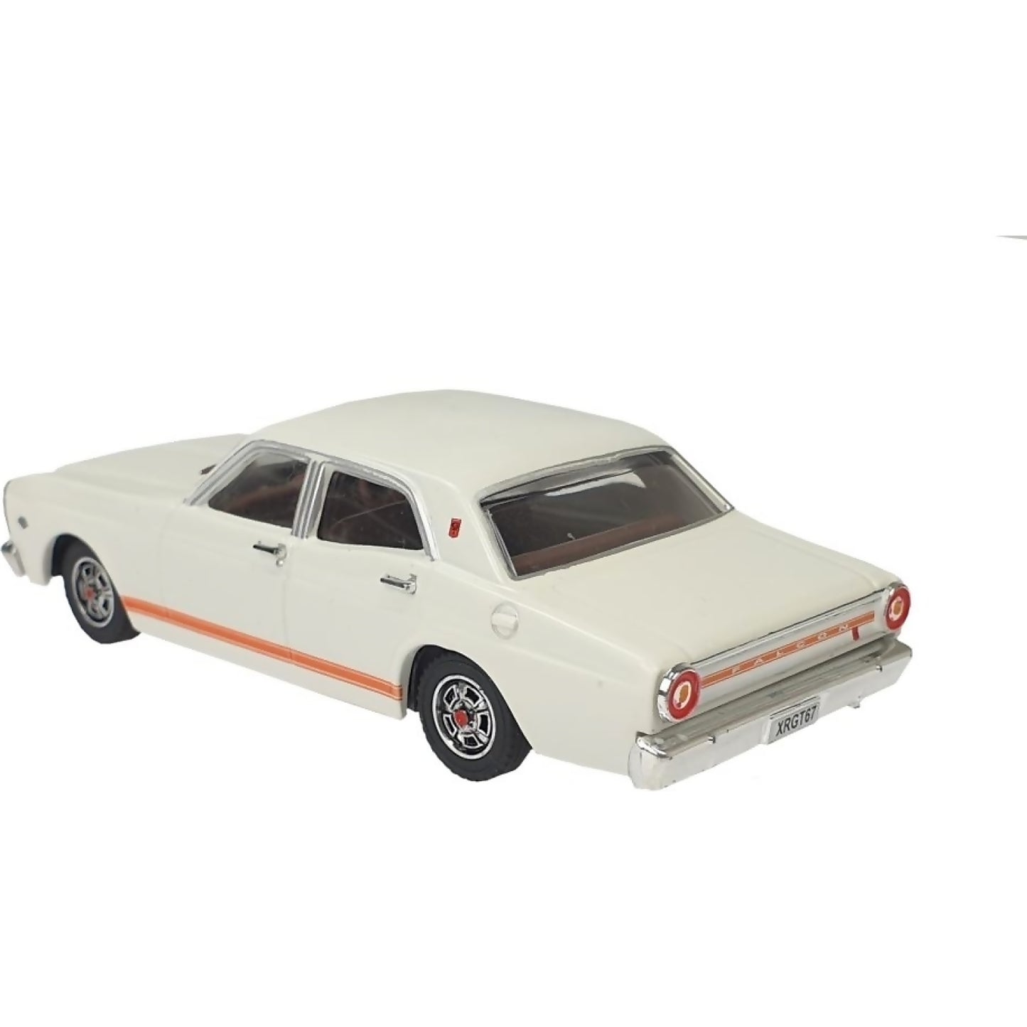 DDA Collectibles -  1:43 Scale - Avis White 1967 Ford Falcon XR GT - Diecast Model