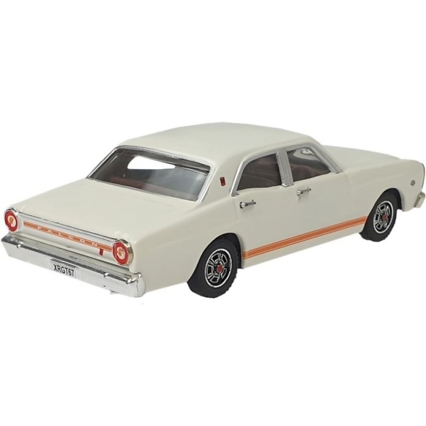 DDA Collectibles -  1:43 Scale - Avis White 1967 Ford Falcon XR GT - Diecast Model
