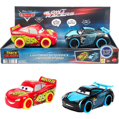Disney -  Pixar Cars - Glow Racers Lightning Mcqueen & Jackson Storm