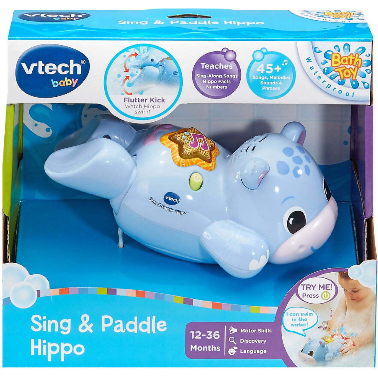 Vtech -  Baby - Sing & Paddle Hippo