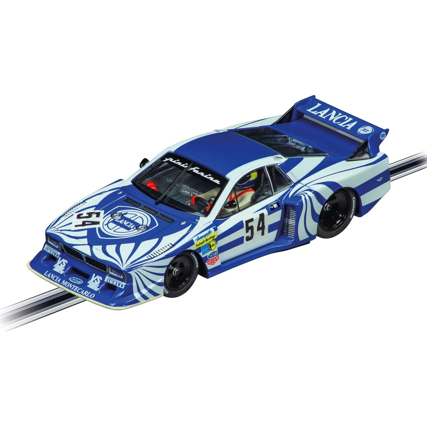 Carrera -  Evolution 1:32 - Lancia Beta Montecarlo Turbo No.54 6h Silverstone 1981 - Slot Car Also Suits Scalextric