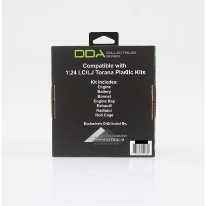 DDA Collectibles -  1:24 Scale - LC & LJ 6 Cylinder Torana Engine with Triple Carbs Plastic Kit - Diecast Model Accessory