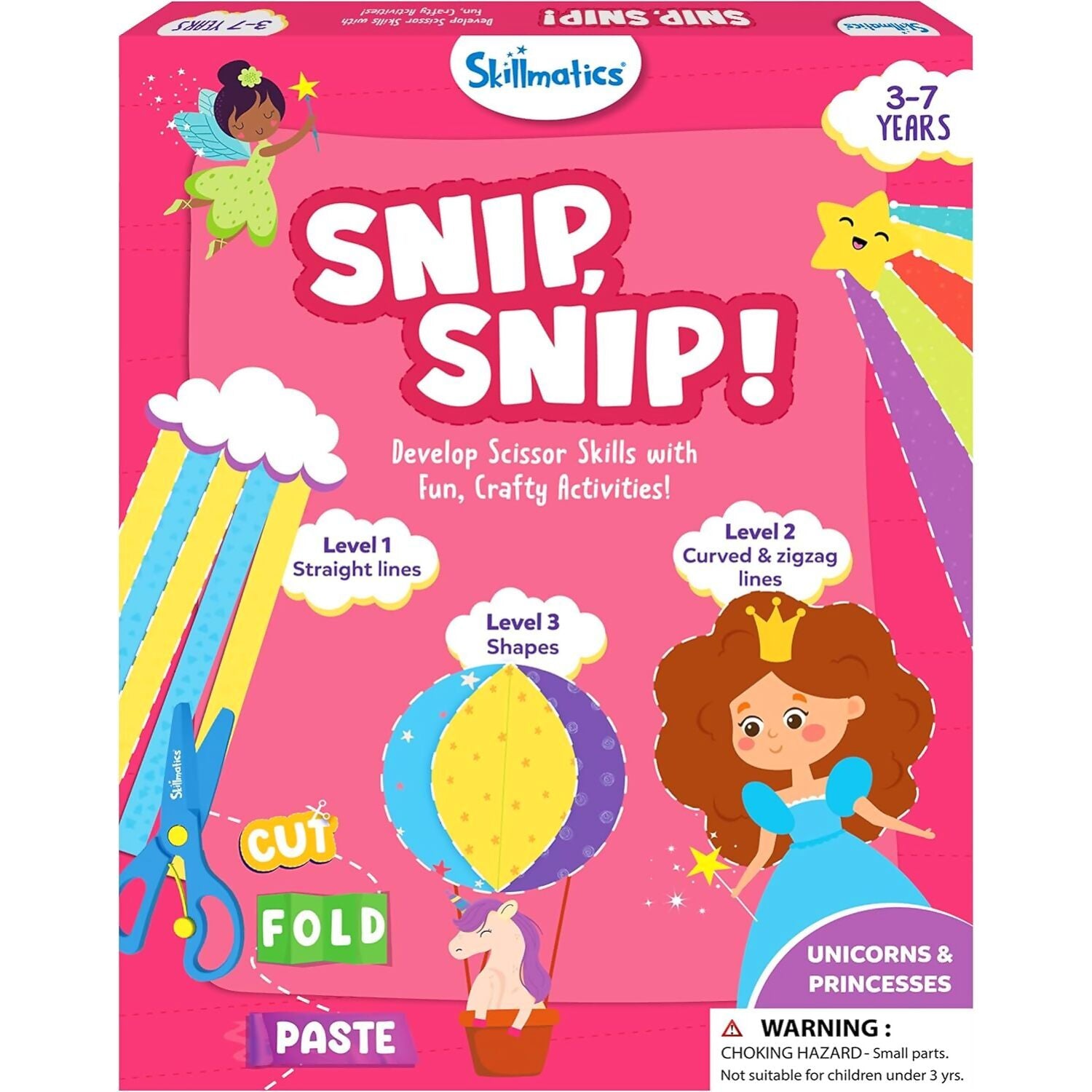Skillmatics - Snip Snip! Unicorn & Princesses Art & Craft Activity Kit ...
