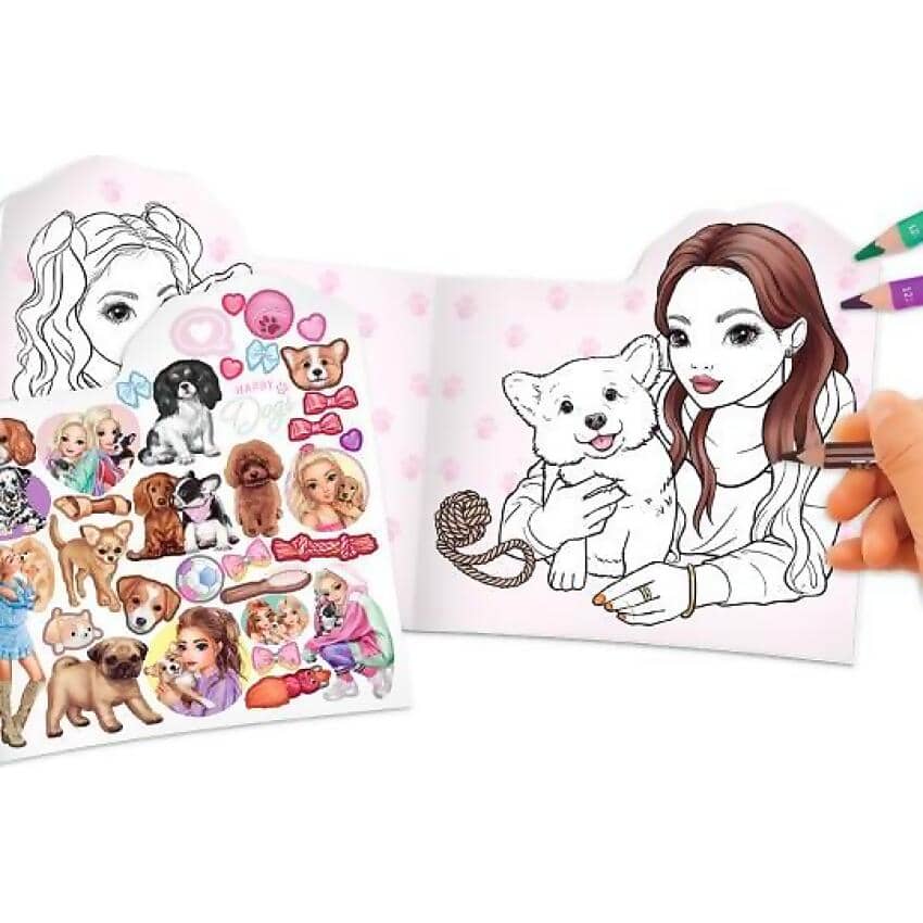 Topmodel - Colouring Book Doggy