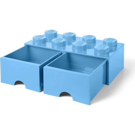 LEGO Storage Brick Drawer 8 Studs Light Blue - Room Copenhagen