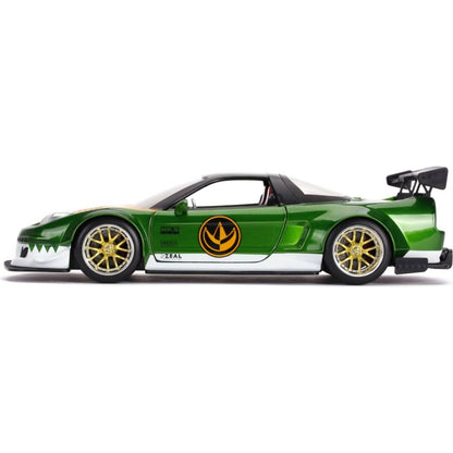 Jada Toys - Power Rangers 2002 Honda NSX Type-R Japan Spec with Green Ranger 1:24 Scale Scale Diecast Vehicle & Figure Set
