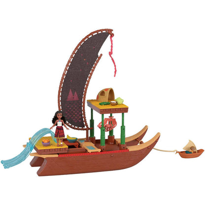 Disney -  Moana 2 - Moana's Adventure Canoe Playset - Mattel