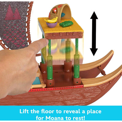Disney -  Moana 2 - Moana's Adventure Canoe Playset - Mattel