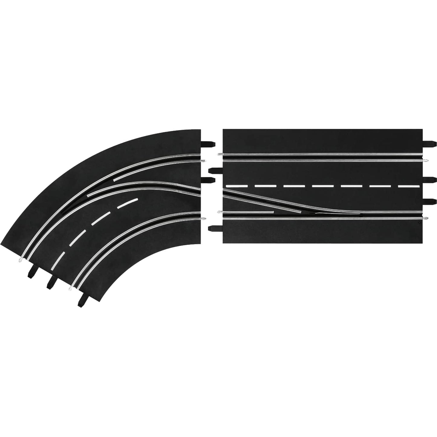 Carrera -  Digital 1:32 Accessories - Lane Change Curve left in to out - Slot Car Track Accessories Also Suits 1:24
