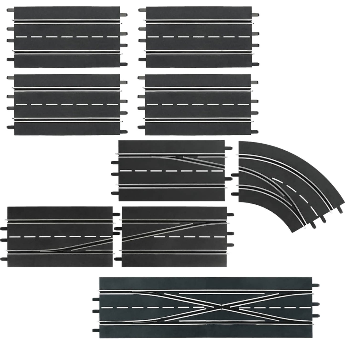 Carrera -  Digital 1:32 Accessories - Digital Extension Set 9 x Pieces - Slot Car Track Accessories Also Suits 1:24
