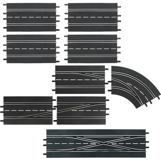 Carrera -  Digital 1:32 Accessories - Digital Extension Set 9 x Pieces - Slot Car Track Accessories Also Suits 1:24