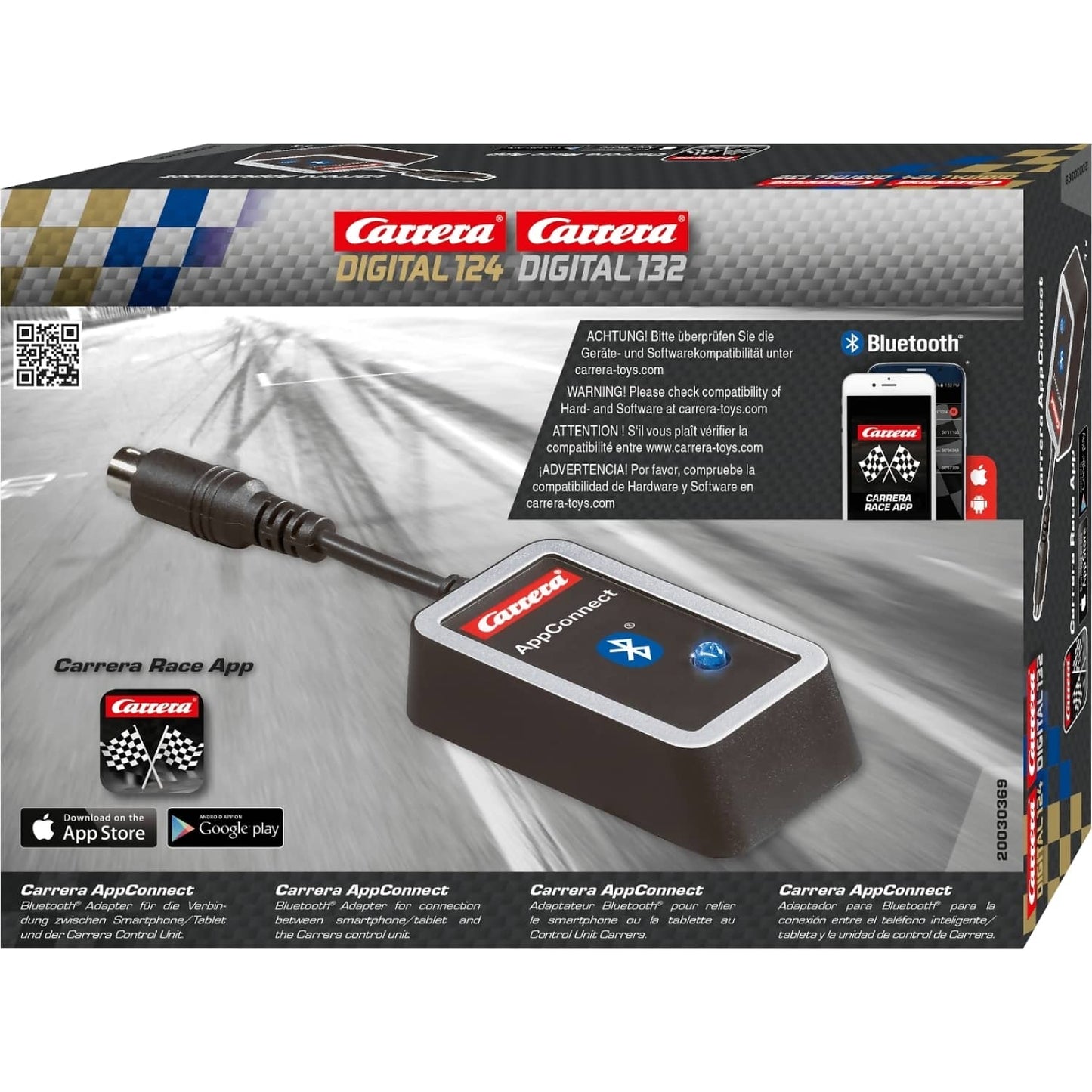 Carrera -  Digital 1:32 Accessories - Bluetooth Carrera AppConnect track your lap times - Slot Car Track Accessories Also Suits 1:24