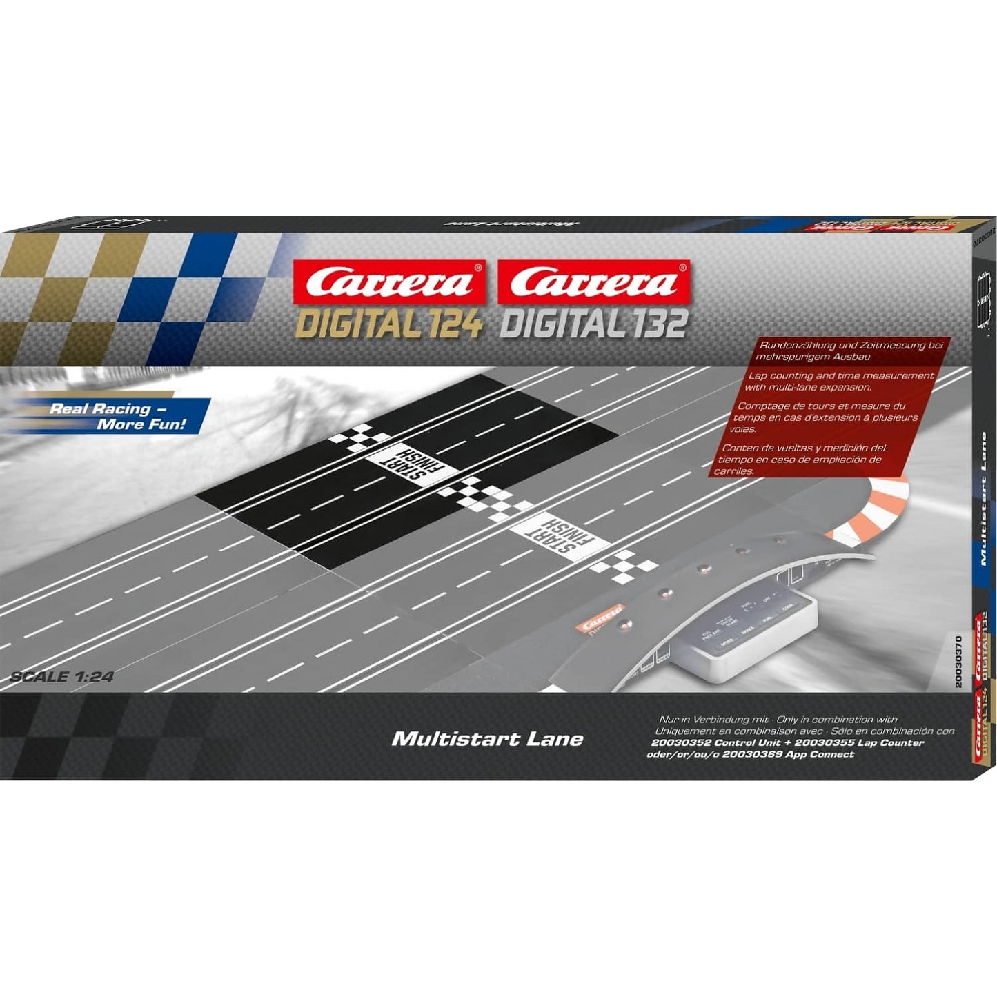 Carrera -  Digital 1:32 Accessories - Multistart Lane - Slot Car Track Accessories Also Suits 1:24