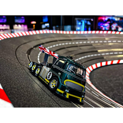 Carrera -  Digital 1:32 - Racetruck Cabover British Racing Green No.8 - Slot Car Also Suits Scalextric