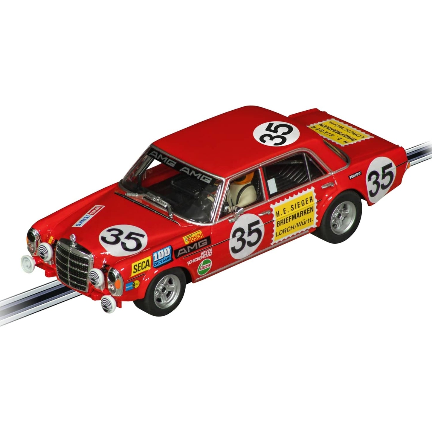 Carrera -  Digital 1:32 - Mercedes Benz 300 SEL 6.3 AMG No.35 - Slot Car Also Suits Scalextric