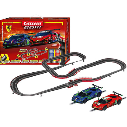 Carrera -  GO 1:43 - Ferrari Power Racing -Model No.20062575 - Slot Car Set