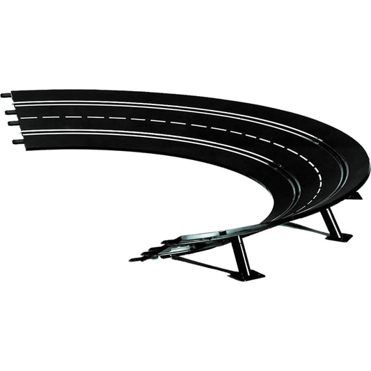 Carrera -  Digital 1:32 Accessories - High Banked Curve 30° 6 x Track Pieces & 6 x Supports - Slot Car Track Accessories Also Suits 1:24 and Evolution