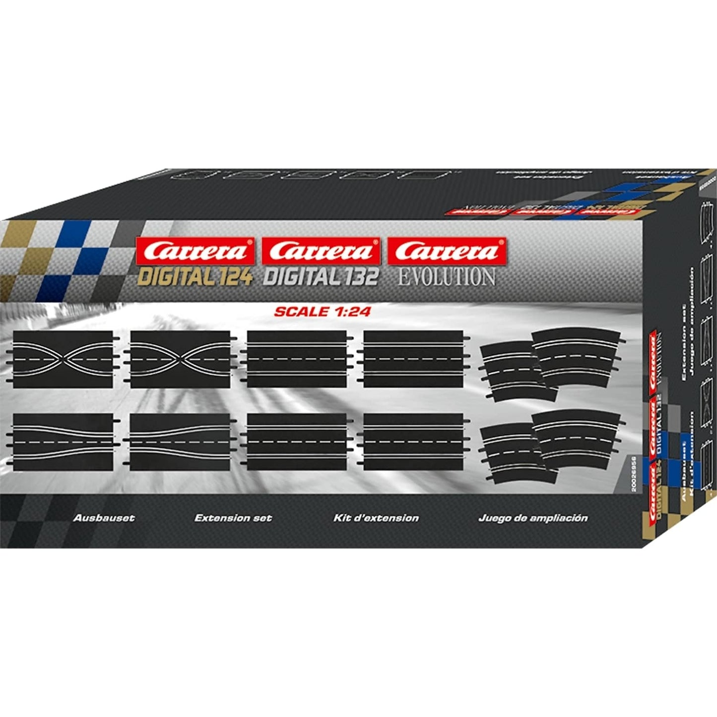 Carrera -  Digital 1:32 Accessories - Extension Set 3 With 12 x Track Pieces - Slot Car Track Accessories Also Suits 1:24