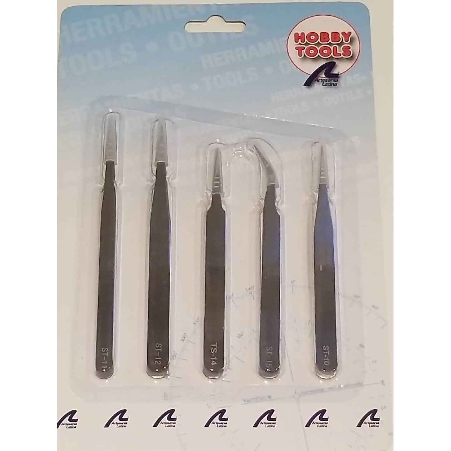 Artesania -  Tweezer Set Fine Stainless 5pc Modelling Tool (27068)