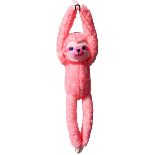 Cotton Candy - Plush Lily Hanging Sloth - Pink