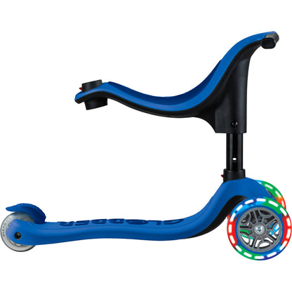 Globber - Go Up Sporty Lights With Stabilizer- Navy Blue/ Dark Navy Blue Scooter