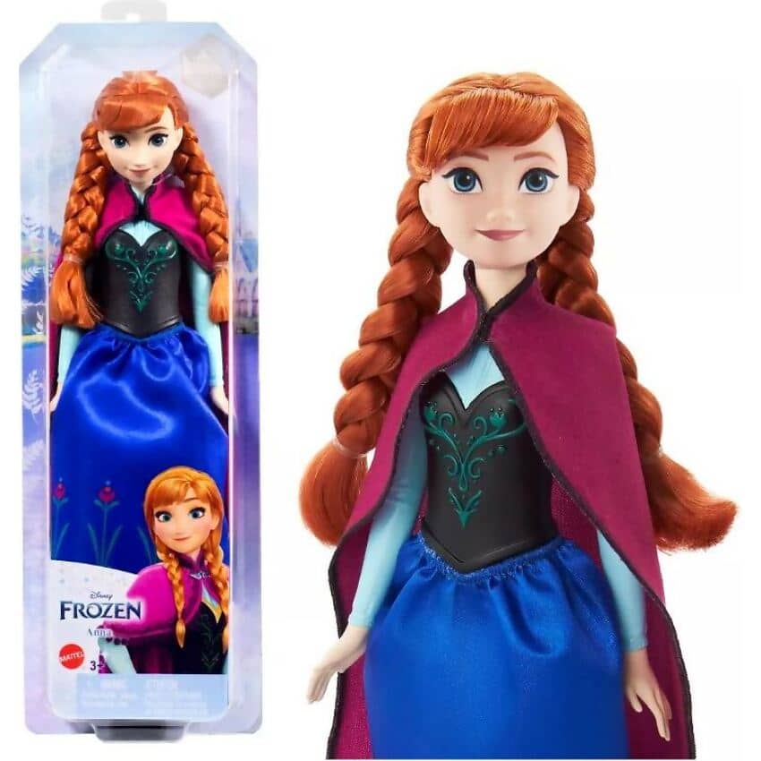 Disney -  Frozen - Anna In Blue Dress Fashion Doll
