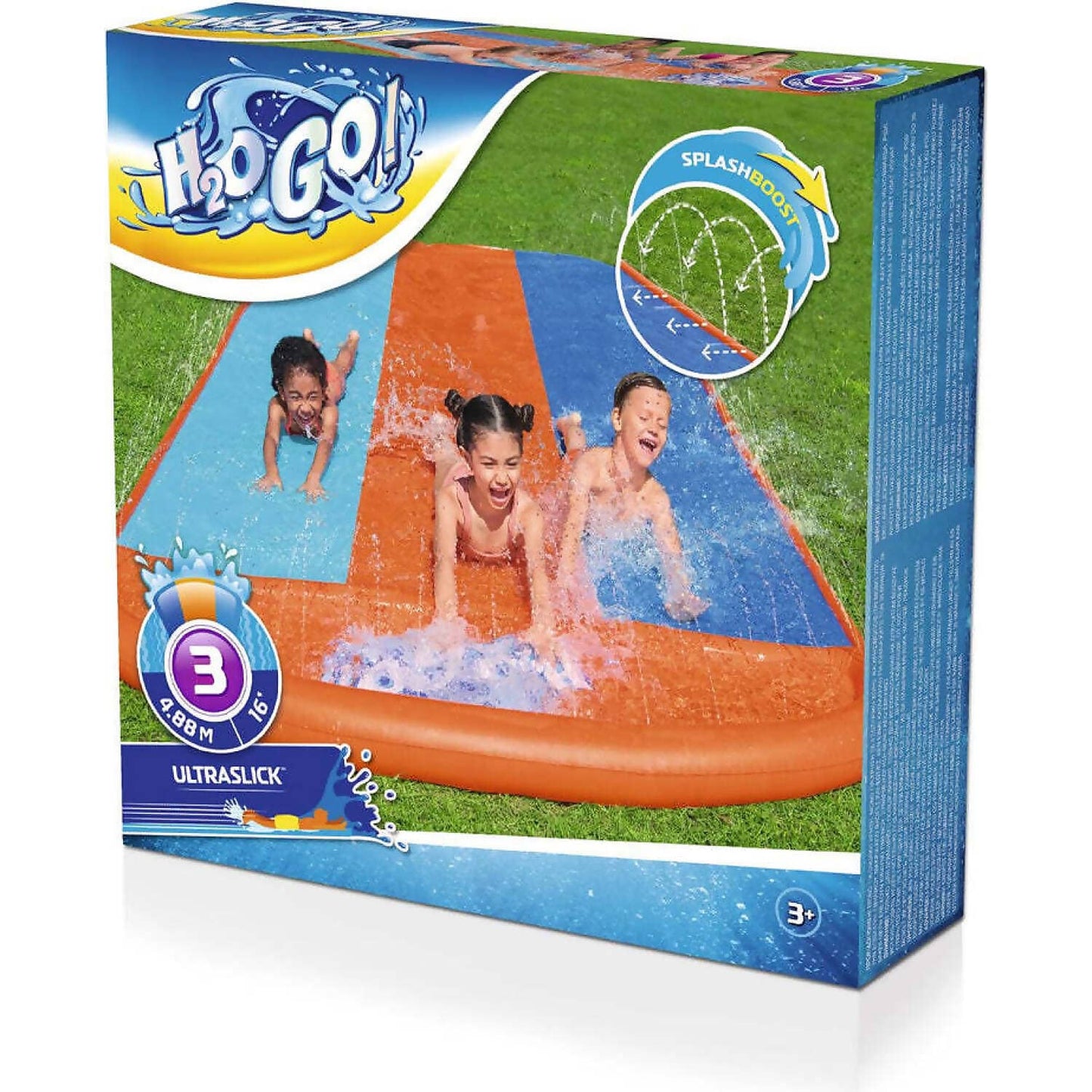 H2ogo - ! - Triple Water Slip & Slide 16ft/4.88m