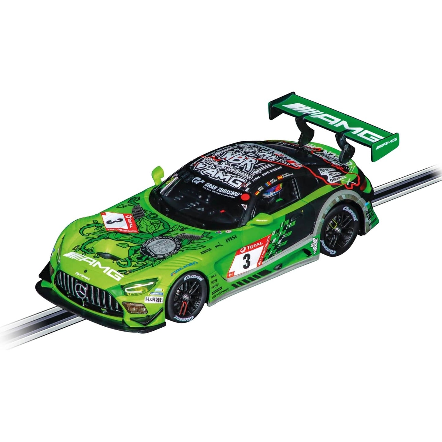 Carrera -  Evolution 1:32 - Mercedes AMG GT3 Evo GetSpeed Performance No.3 - 24H Nürburgring - Slot Car Also Suits Scalextric