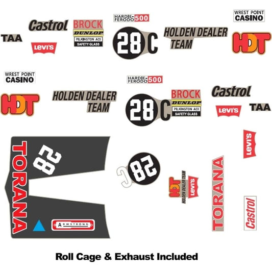 DDA Collectibles -  1:24 Scale - #28C LJ Holden Torana GTR XU-1 Bathurst Decal Kit - Diecast Model Accessory