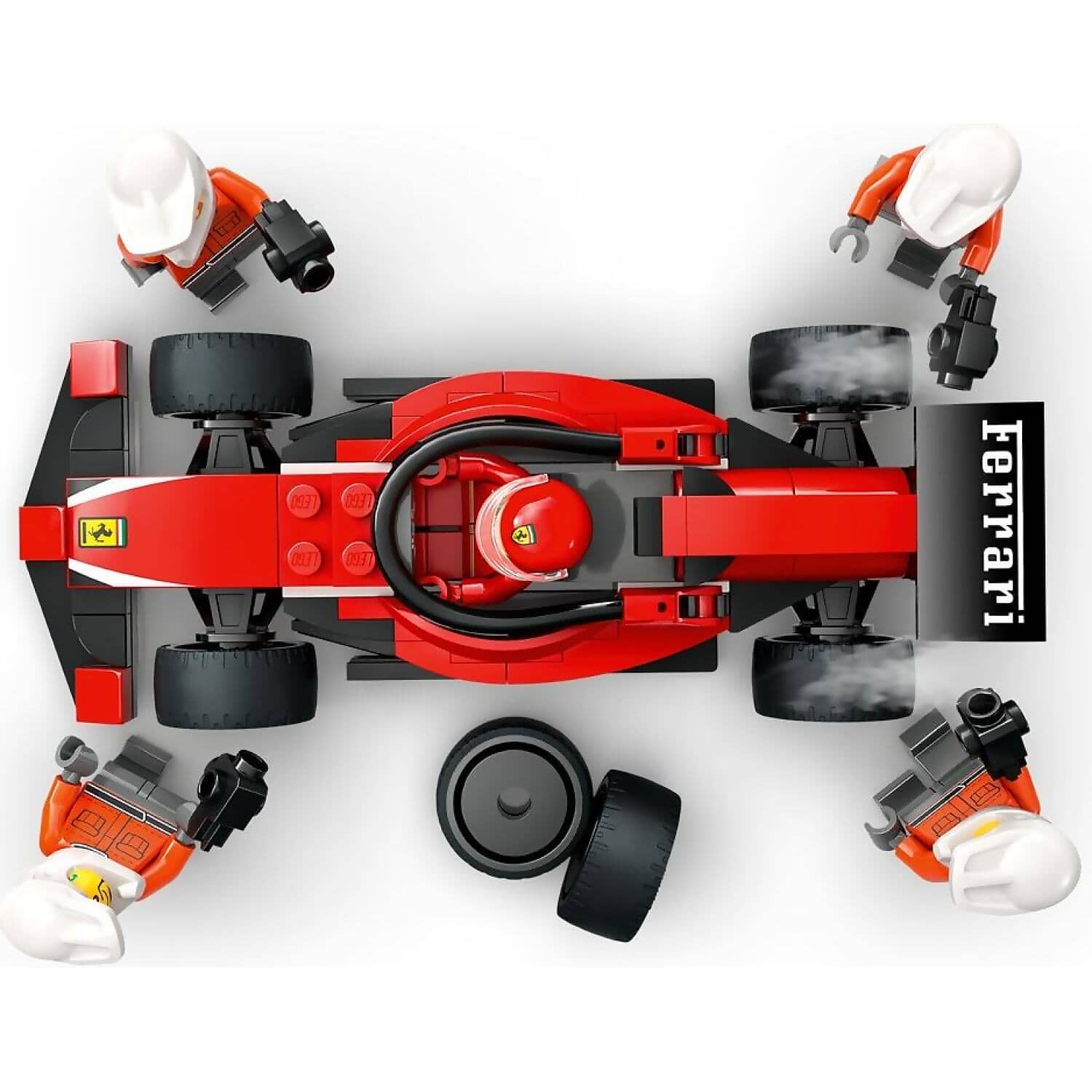 LEGO 60443 F1 Pit Stop & Pit Crew with Ferrari Car - City