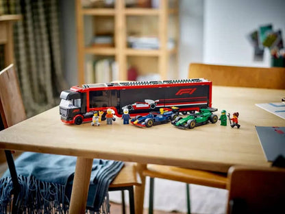 LEGO 60445 F1® Truck with RB20 & AMR24 F1® Cars - City