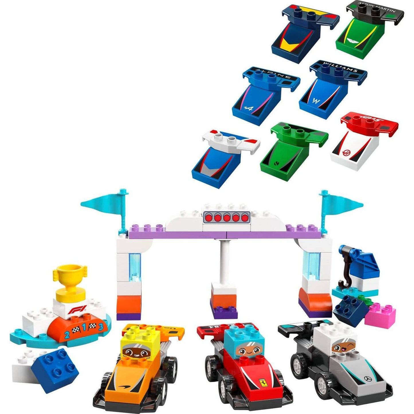 LEGO 10445 F1® Team Race Cars & Drivers - Duplo