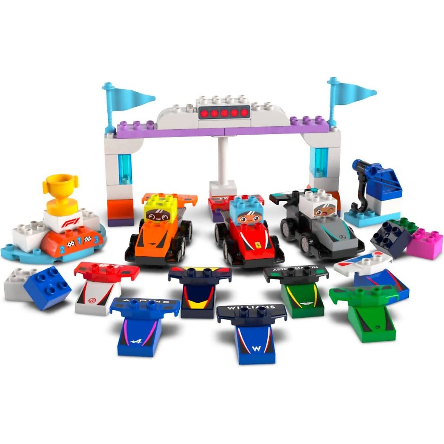 LEGO 10445 F1 Team Race Cars & Drivers - Duplo