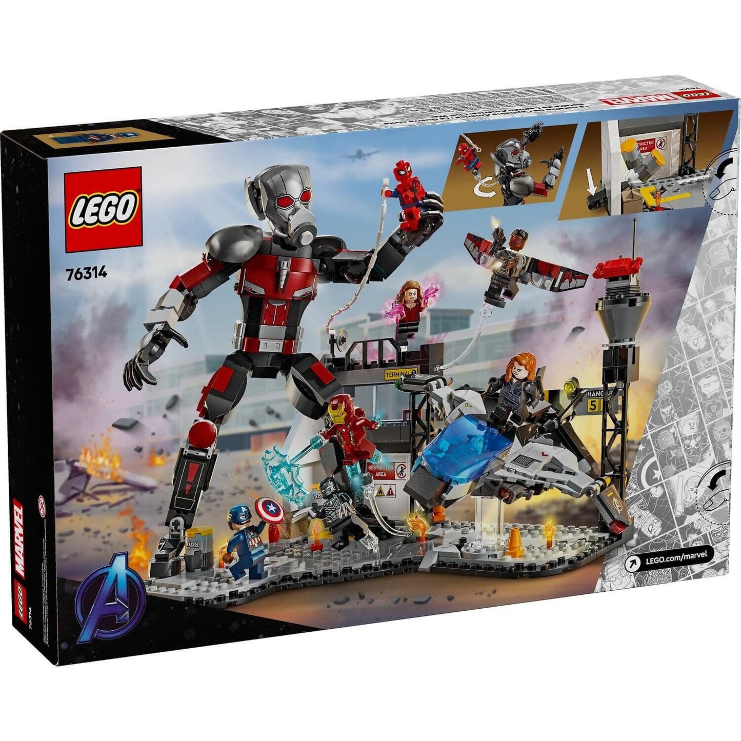 LEGO 76314 Captain America: Civil War Action Battle - Marvel Super Heroes