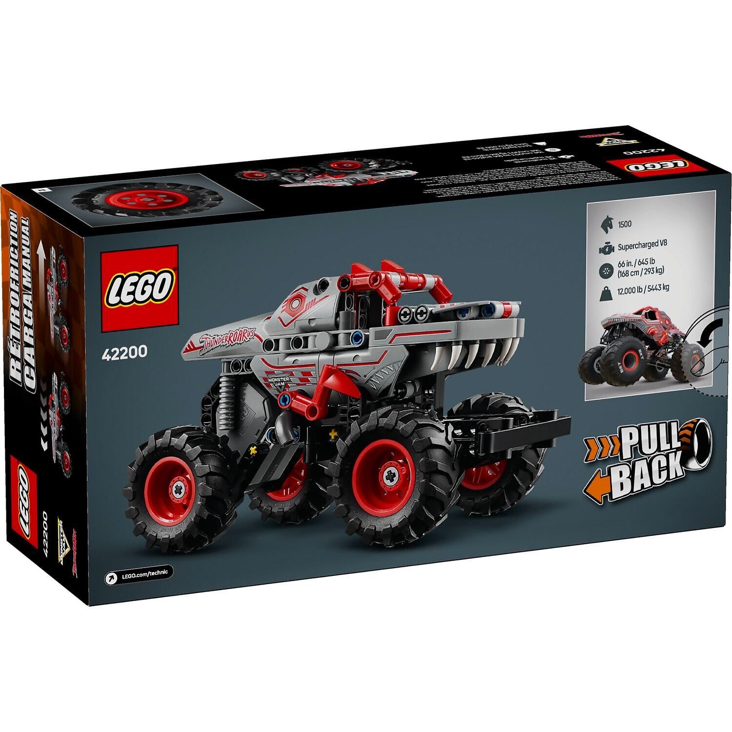 LEGO 42200 Monster Jam ThunderROARus Pull-Back - Technic