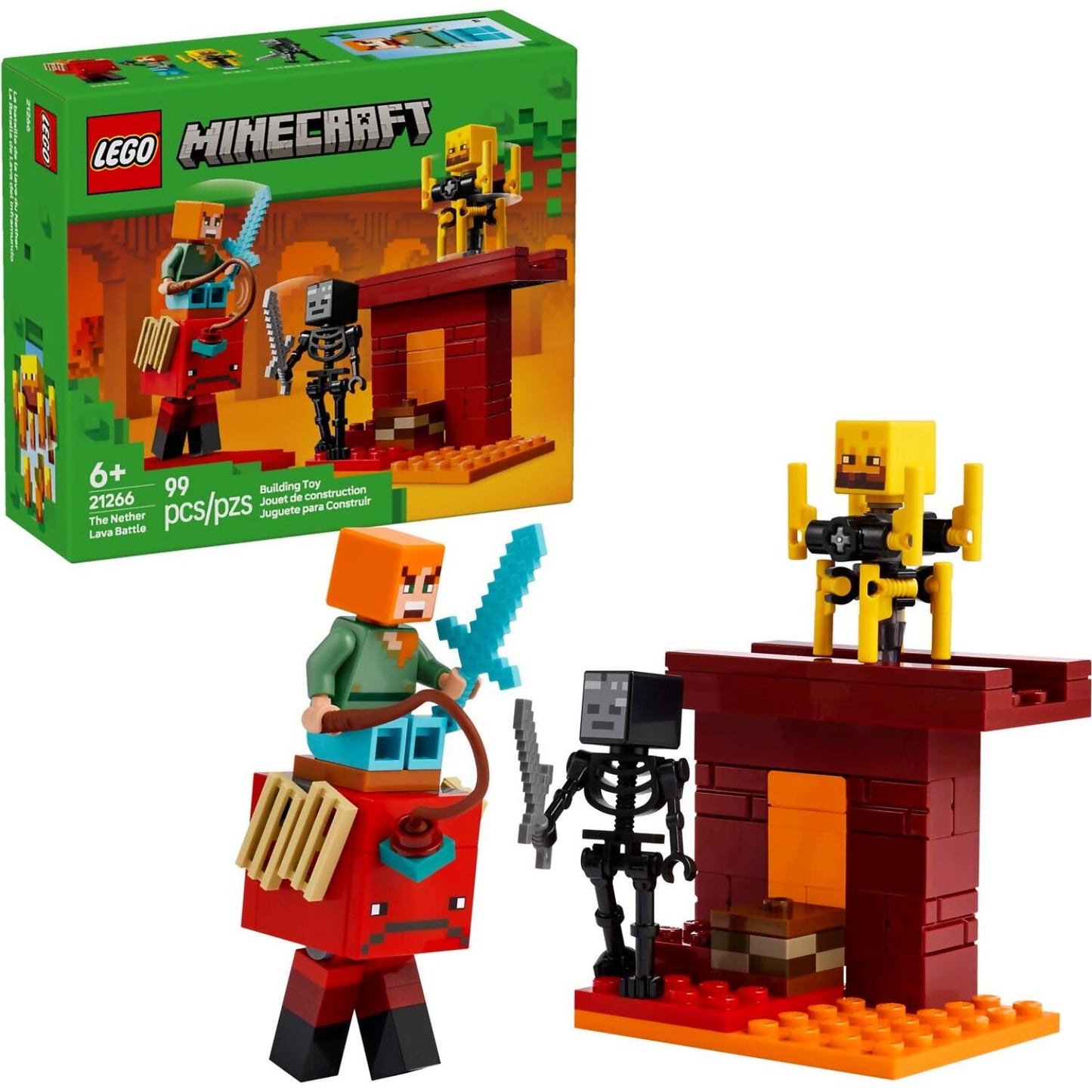 LEGO 21266 The Nether Lava Battle - Minecraft