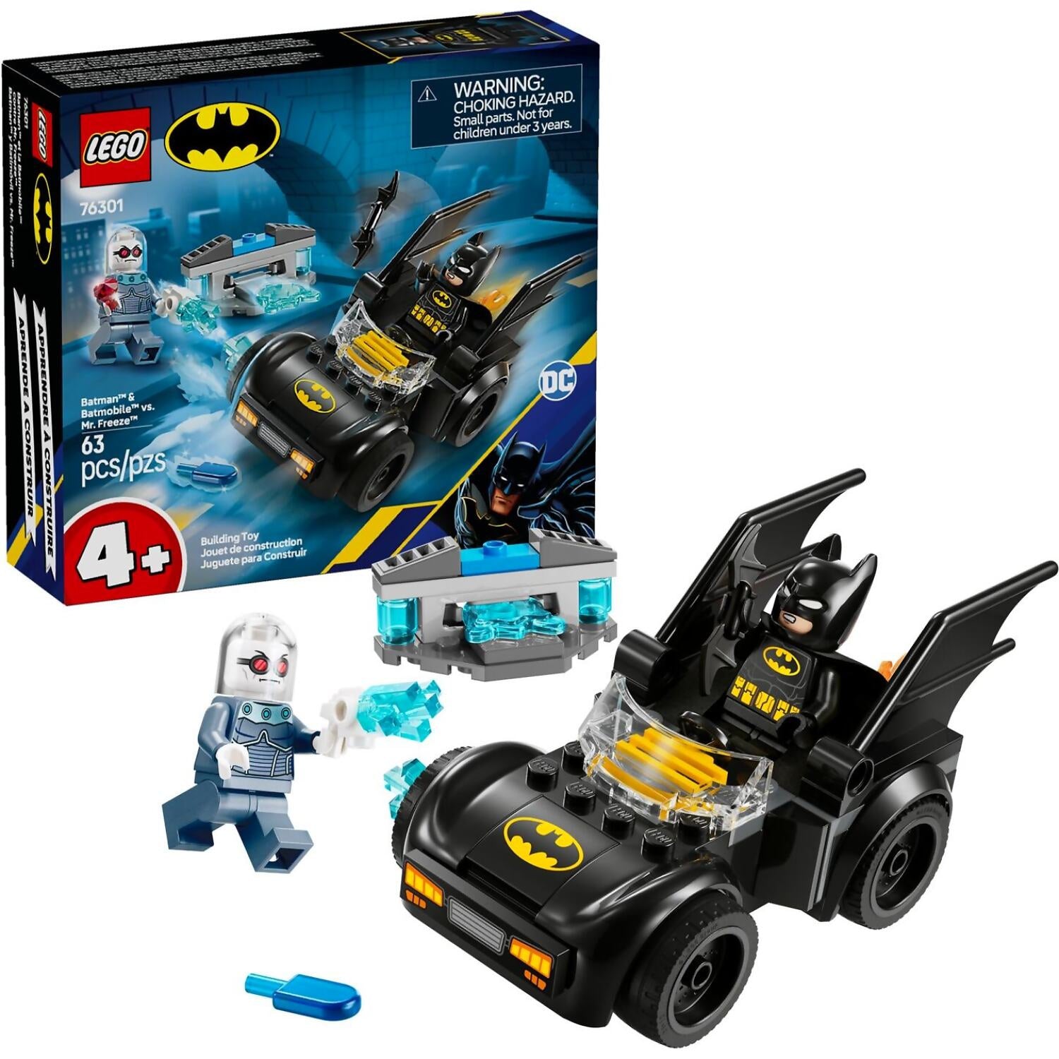 LEGO 76301 Batman & Batmobile vs. Mr. Freeze - DC Super Heroes 4+