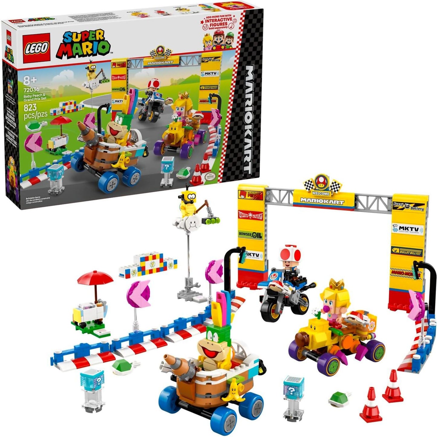 LEGO 72036 Mario Kart™ Baby Peach & Grand Prix Set - Super Mario