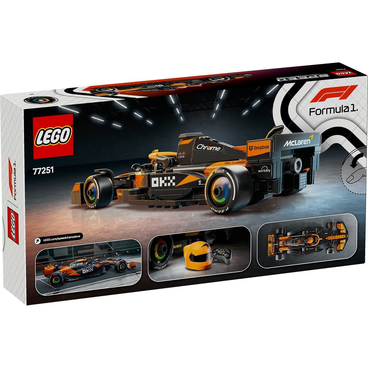 LEGO 77251 McLaren F1 Team MCL38 Race Car - Speed Champions